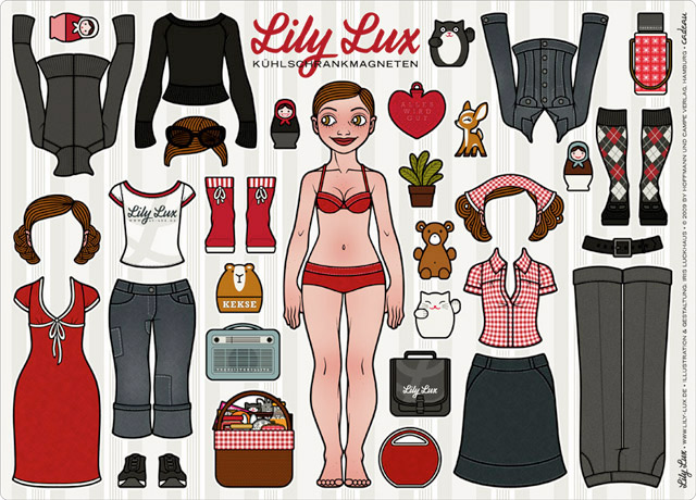 Iris Luckhaus: "Lily Lux Kühlschrankmagneten"